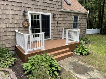 Composite Deck & White Railings