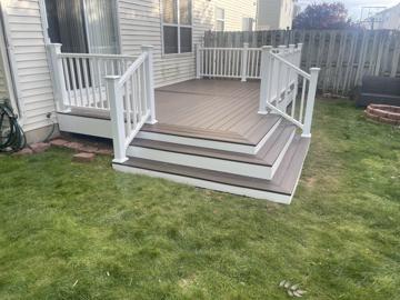 Deck with Wide Entry Steps