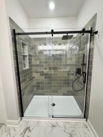Custom tiled shower